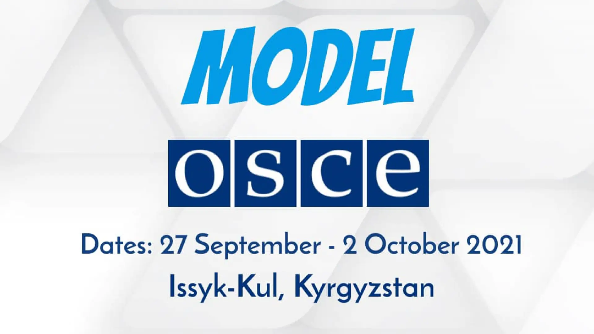 OSCE tomonidan 30 yoshgacha bo'lgan yoshlar uchun Bishkek, Issiqko'lda xarajatlari to'liq moliyalashtiriluvchi bir haftalik konferensiya