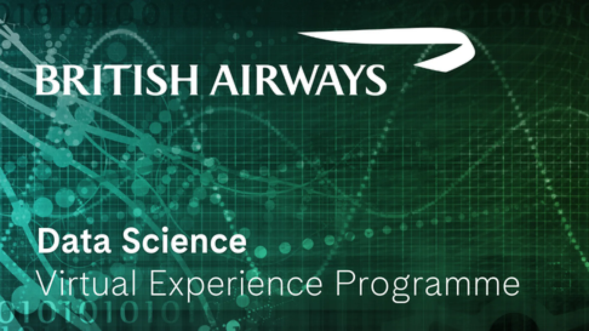 British Airwaysda onlayn amaliyot oʻtash va ishlash imkonini beruvchi Data Science Virtual Experience Programme dasturi