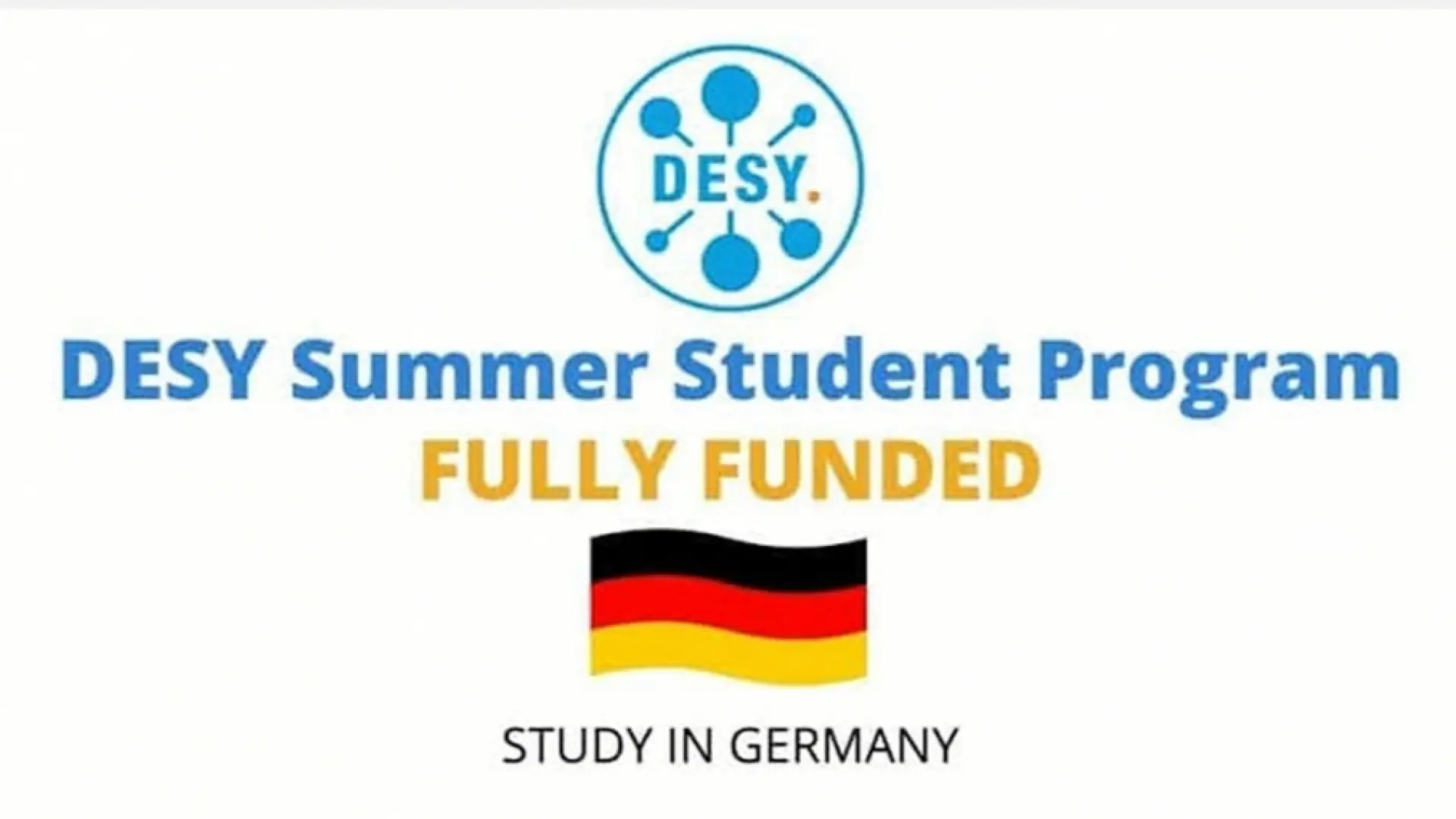 Bakalavr va magistratura talabalari uchun Germaniyada yozgi amaliyot — DESY summer student program dasturi. Oylik stipendiya — 1,200 yevro
